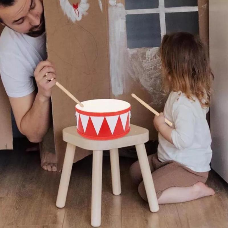 Drum Wood Kids Early Educational Musical Instrument For Children Baby Toys Beat Instrument Hand Drum