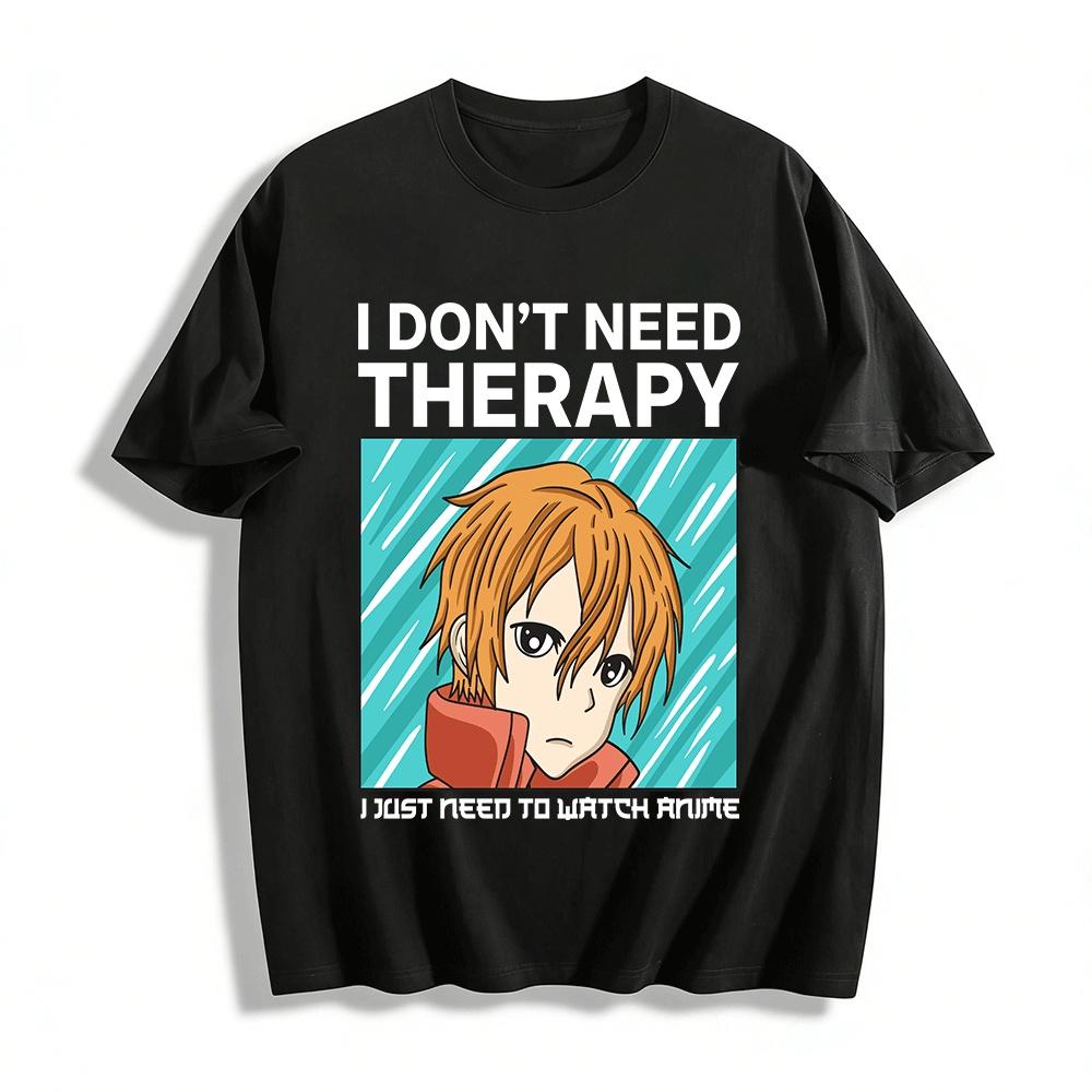 

Anime Boy Print Casual Sweatshirt Unisex Trendy Graphic Top Pure cotton T-shirt XXS
