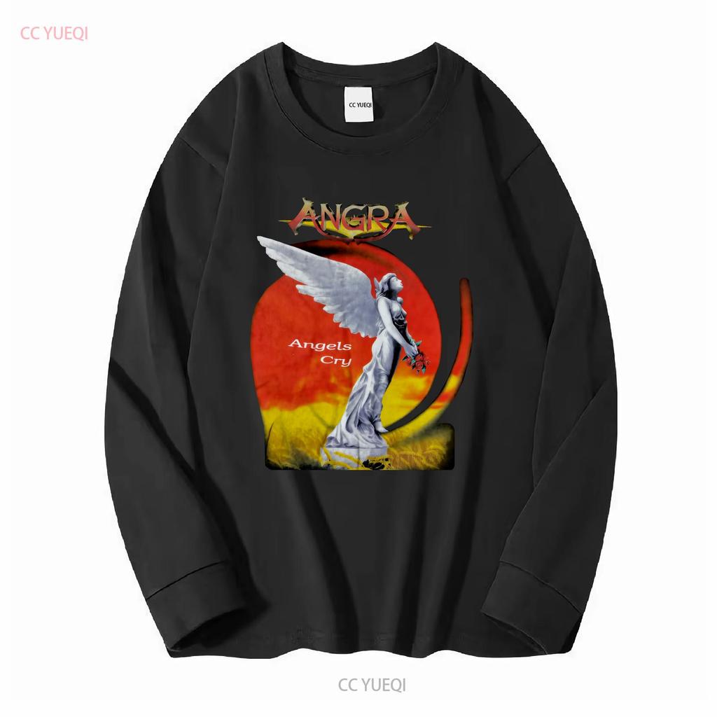 Vintage 90er Angra Angels Cry 1993 Power Metal Band T-Shirt Musik Streetwear vintage Gewaschen Herren Designer Kleidung Mode Weich