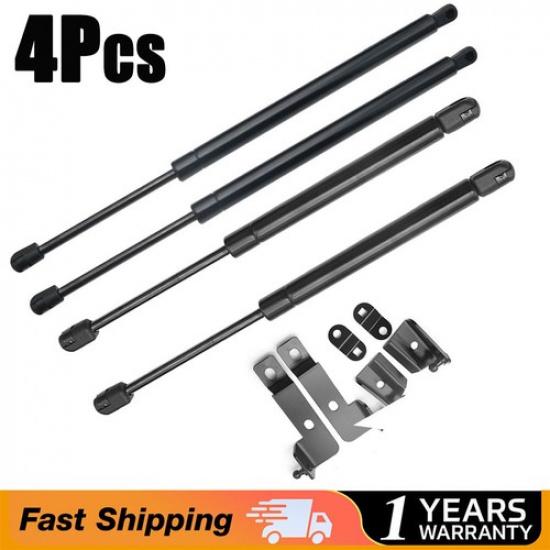 4Pcs Hood+Tailgate Boot Gas Struts Lift Support For Nissan Pathfinder R51