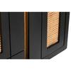 Buffet bas - Noir - 4 portes - 160 x 40 x 90 cm