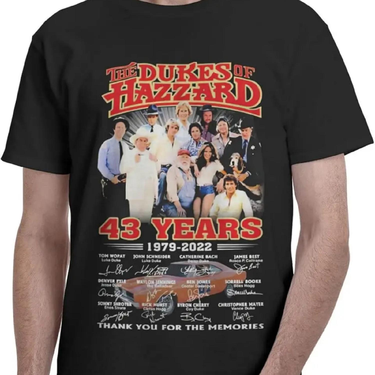 

The Dukes Funny of Movie Hazzard Men s Short Sleeve T-Shirt Crewneck Lightweight Tee Shirts Black XX-Large XXXXXL різнокольоровий