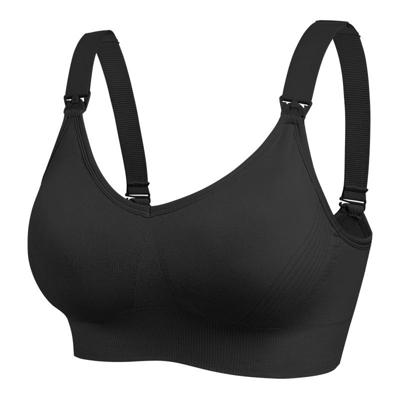 High-end upper opening buckle, large steel ring-free breastfeeding text, large cup gathering, anti-sagging collection of secondary breasts, thin 