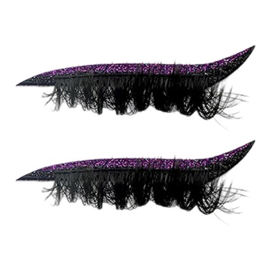 1 pár Líné oční stíny Náplast na řasy Vodotěsné Oční stíny Řasy Make-upové nálepky Opakovaně použitelné Nálepky na oční make-up s umělými řasami Stín