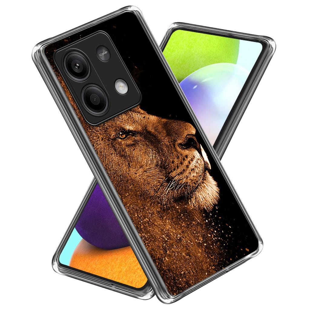 For Xiaomi Redmi Note 13 5G Case Shock-Absorbent TPU Pattern Printed Phone Cover