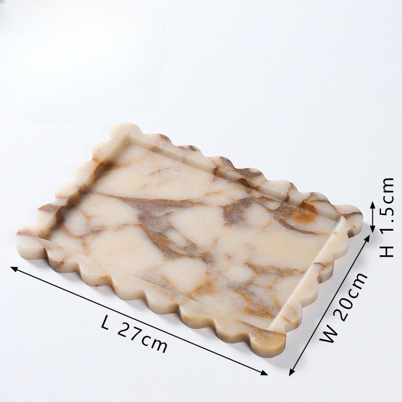 French Vintage Serving Tray Home Decoration Bathroom Vanity Tray Decorative Jewelry Plate