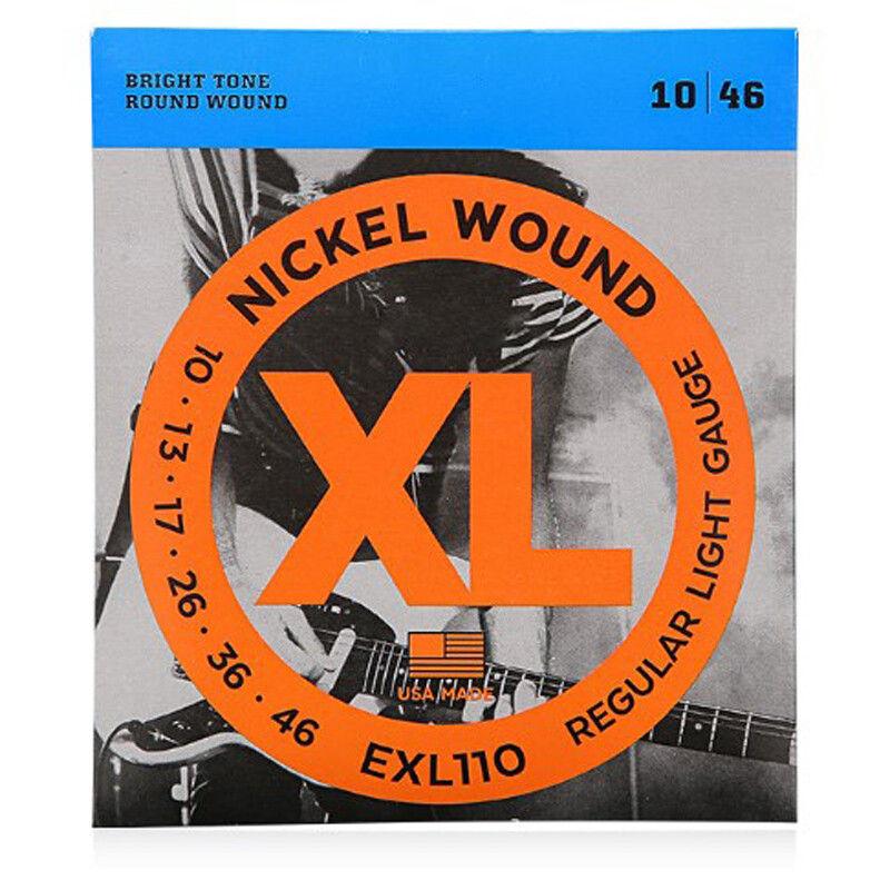 

Electric Guitar Strings By D Addario Various Gauge EXL110 EXL115 EXL120 EXL130 GZW EXL110