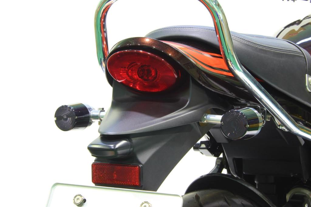 POSH FAITH Motorcycle Turn Signal Superbike Turn Signal Kit for Z650RS Buffed Part Number Kit, Z900RS/CAFE (2018-2025) (2022-2024) Body/Smoke Lens,