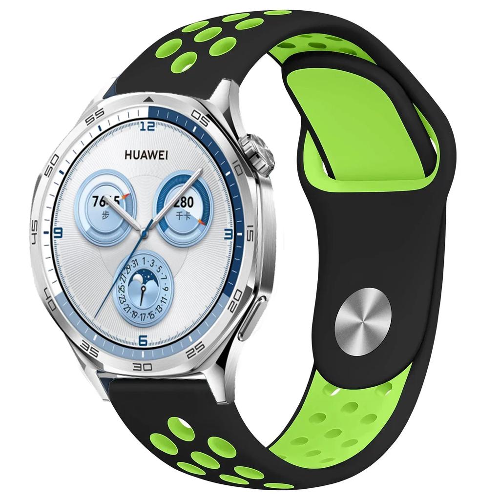 22mm 20mm 18mm Silicone Strap For Huawei Watch GT5/4/3 Pro 46mm Two-color Wristband Huawei Watch GT5 Pro 42mm GT4-5 41mm Correa