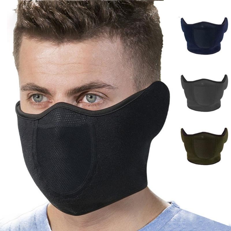 Winter Ski Face Mask Windproof Biking Face Cover Cold Weather Breathable Fleece Half Mask For Cycling and Commuting