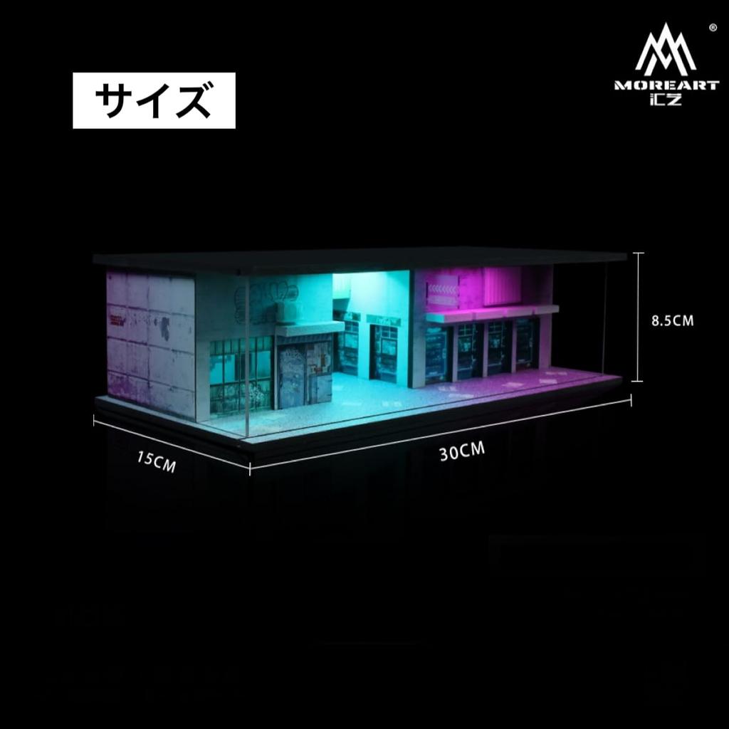 1/64 Scale Model MO914305 Moreart Pit Garage Diorama Diecast Car [Parallel Import]