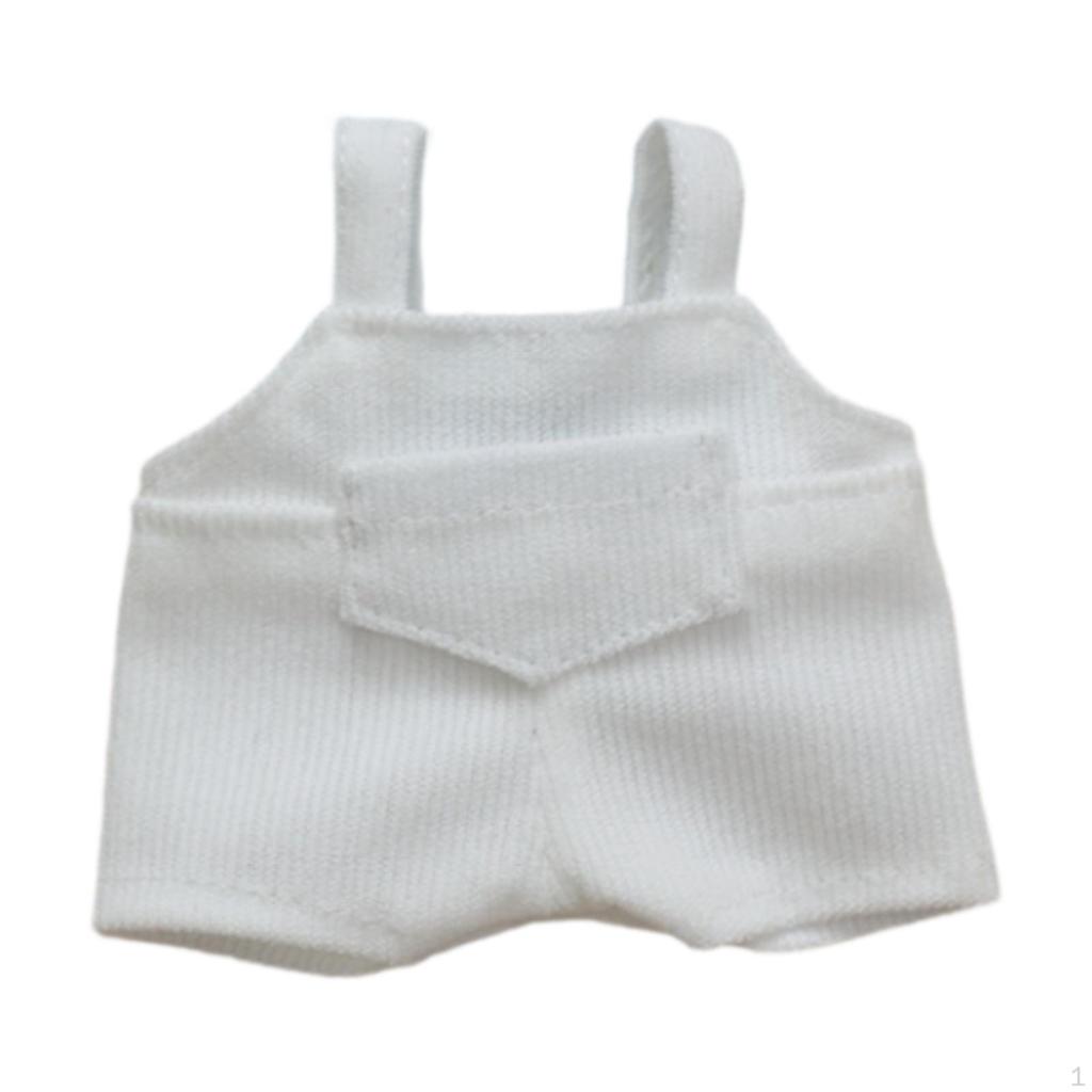 Doll Outfit Set Featuring Suspender Pants for 17cm Boy Dolls, Suitable Various Events