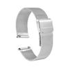 [uxcell] 316L Stainless Steel Mesh Watch Band 18mm Quick Release Adjustable Metal Watch Strap for Men Women Silver Tone
