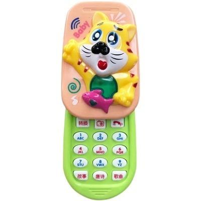 Baby Children Baby Slide Music Toy Mobile Phone Simulation Story Of Boys And Girls Toy Phone Bitable Non Flip Cover