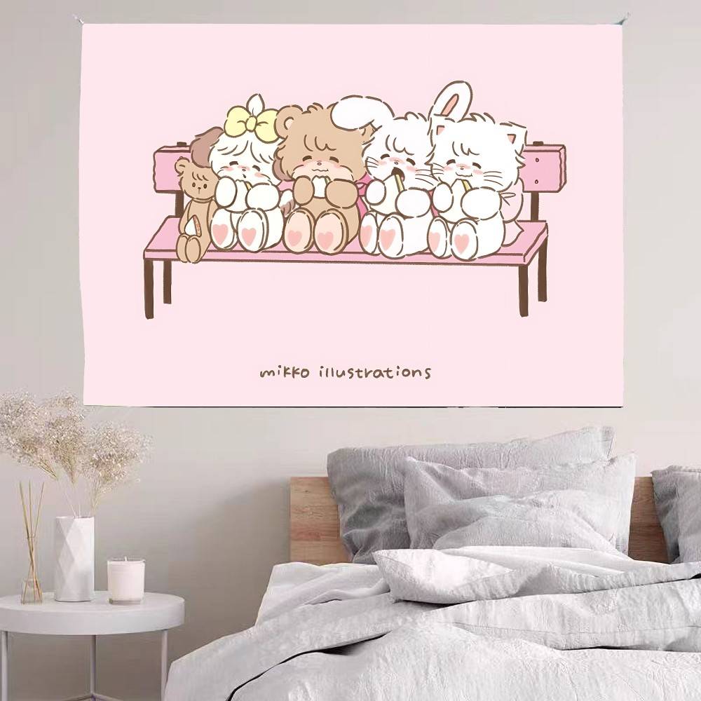 MMikko CCharacters Tapestry Customizable Tapestries Of Various Styleswall Hangings Celebrity Photo Printingwall Hangings