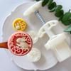DIY Round Mooncake Mold Versatile Festival Cake Making Molds Biscuits Hand Press Mould for Home Cooks and Food Lovers