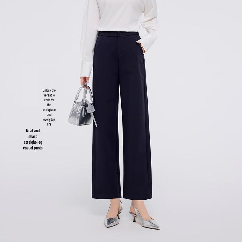 

FivePlus Women s Autumn/Winter Wide-Leg Straight Trousers M