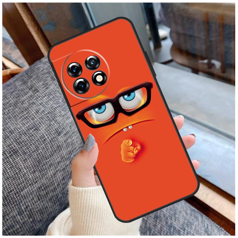 3D Funny Face Cute Case For OnePlus 13R 13T 12R 10R 10T 15 13 12 11 10 9 Pro Nord 5 CE 2 3 4 Lite N20 N30 Coque