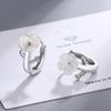 Cute Baby Princess  Silver Needle Shell Petal Small Hoop Earring For Girl Child Wome Beautiful Aros Huggies Earring