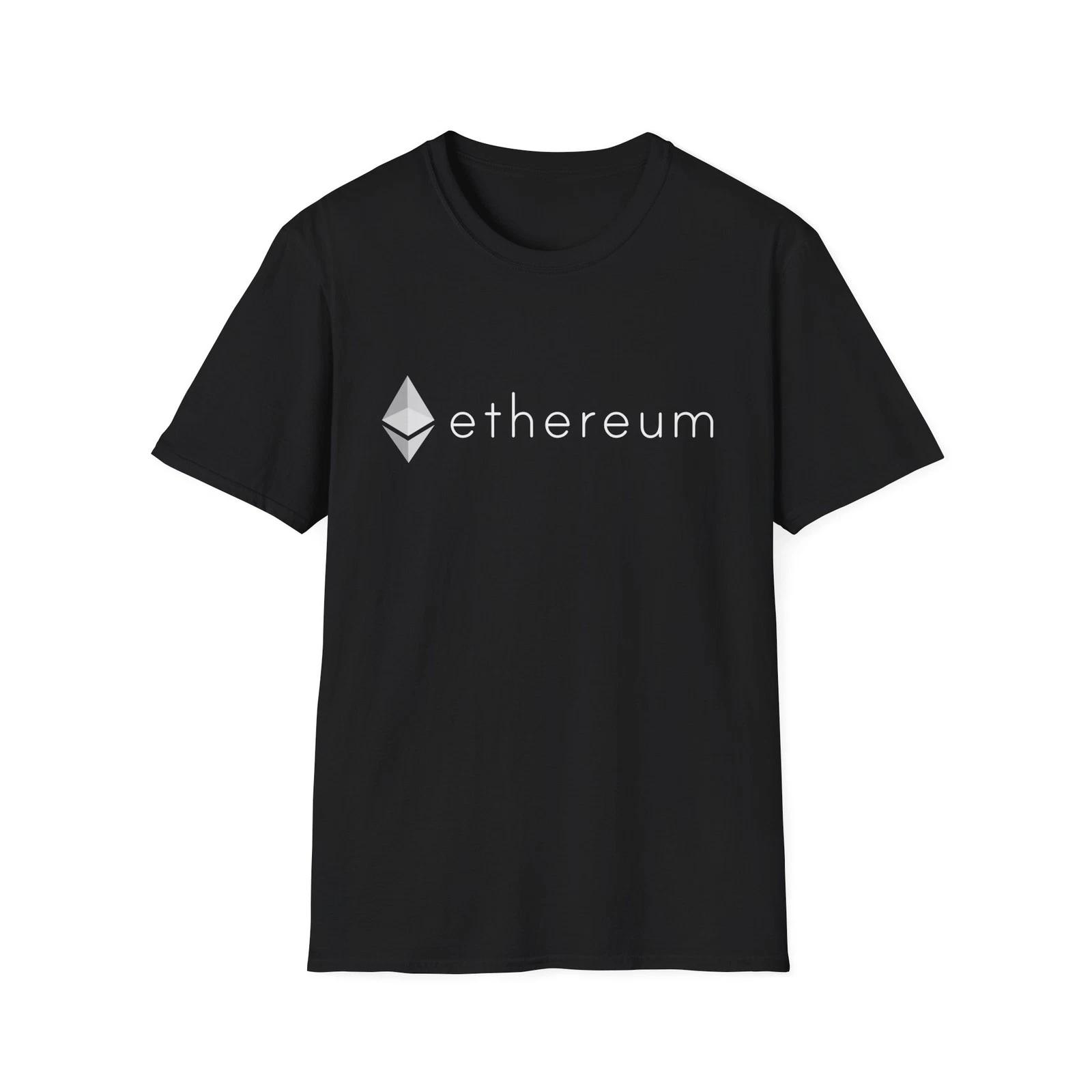 Ethereum ETH Crypto Cotton T-Shirt Cryptocurrency Blockchain Shirt for Men S