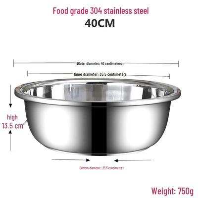 Bacia Funda Multiuso Molona de Aço Inoxidável 304