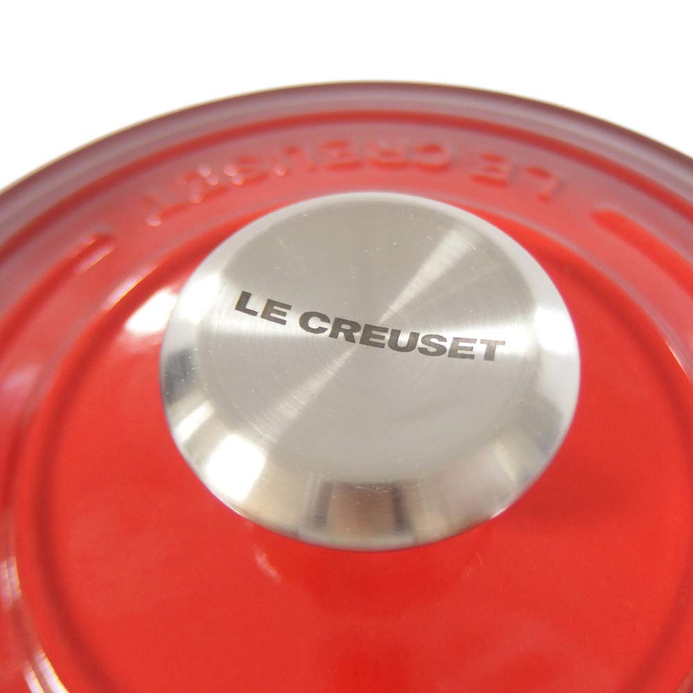 Le Creuset Pot Cocotte Ronde Red 06 Creuset/Le Two-handed 21177-20cm (Silver Knob) [Item]