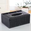 Leather Multi-functional Desk Organizer with Tissue Box