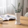 Creative Bowknot Vase Decorative Tabletop Ornament Ceramic Flower Vase for Home Office Living Room Modern Design