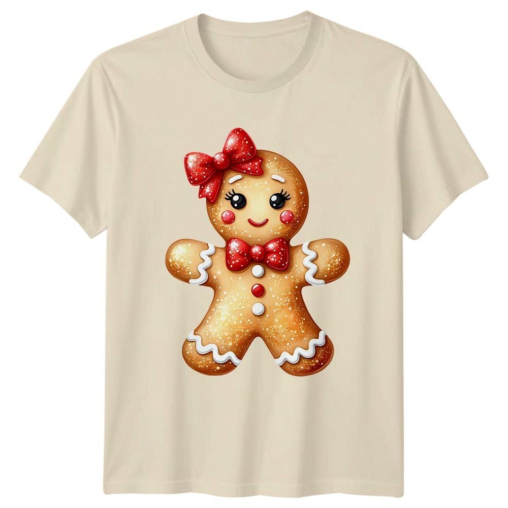 Gingerbread Person Christmas Holidays Unisexs TShirt Unisexs Tee Graphic Unisex Top