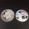 1Pcs  Coin American 45th President Donald Trump Coin US White House The Statue of Liberty Silve