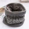 Cable Winter Warm Collar  Cowl Loop Snood Shawl Neck Warmer Circle Thicken Scarf Brushed Knit