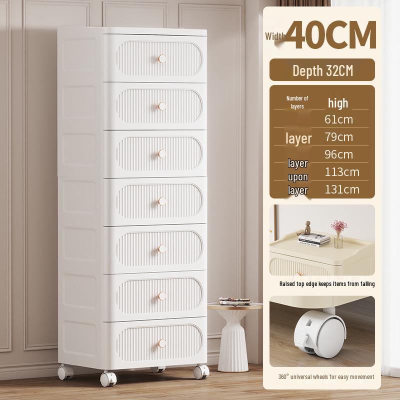Kids' Plastic Drawer Storage Organizer for Toys, Snacks, and Clothes