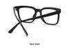 Men's Classic Thick TR Square Glasses Frame with Anti-Blue Light and Prescription Lenses Compatibility