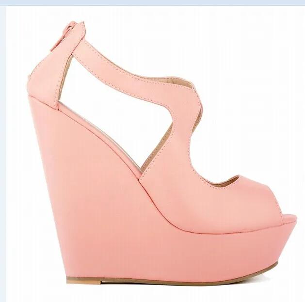 Divatos ékes szandálok Női nyári hétköznapi nyitott orrú platform magas sarkú gladiátor papucs Női parti ruhacipők Nagy méret