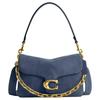 Bolso de Hombro Único de Gamuza con Piel de Ternera Refinada ChainTabby Mediano para Mujer Denim CAN13-B4LD