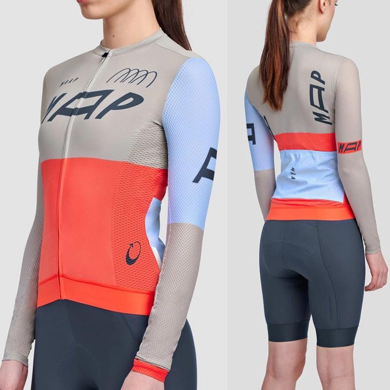 Herren Damen Radtrikot Langarm Atmungsaktiv Performance Fit Rennrad Mountainbike