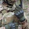 1 par de guantes tácticos con cinta de sujeción antideslizantes resistentes al desgaste pantalla táctil guantes protectores de dedo completo para acampar al aire libre