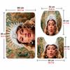 Beyoncé (23)Flannel Toilet 3 Piece Set Soft Bathroom Rug Non-Slip Toilet Seat Cover Bathroom Home Decor