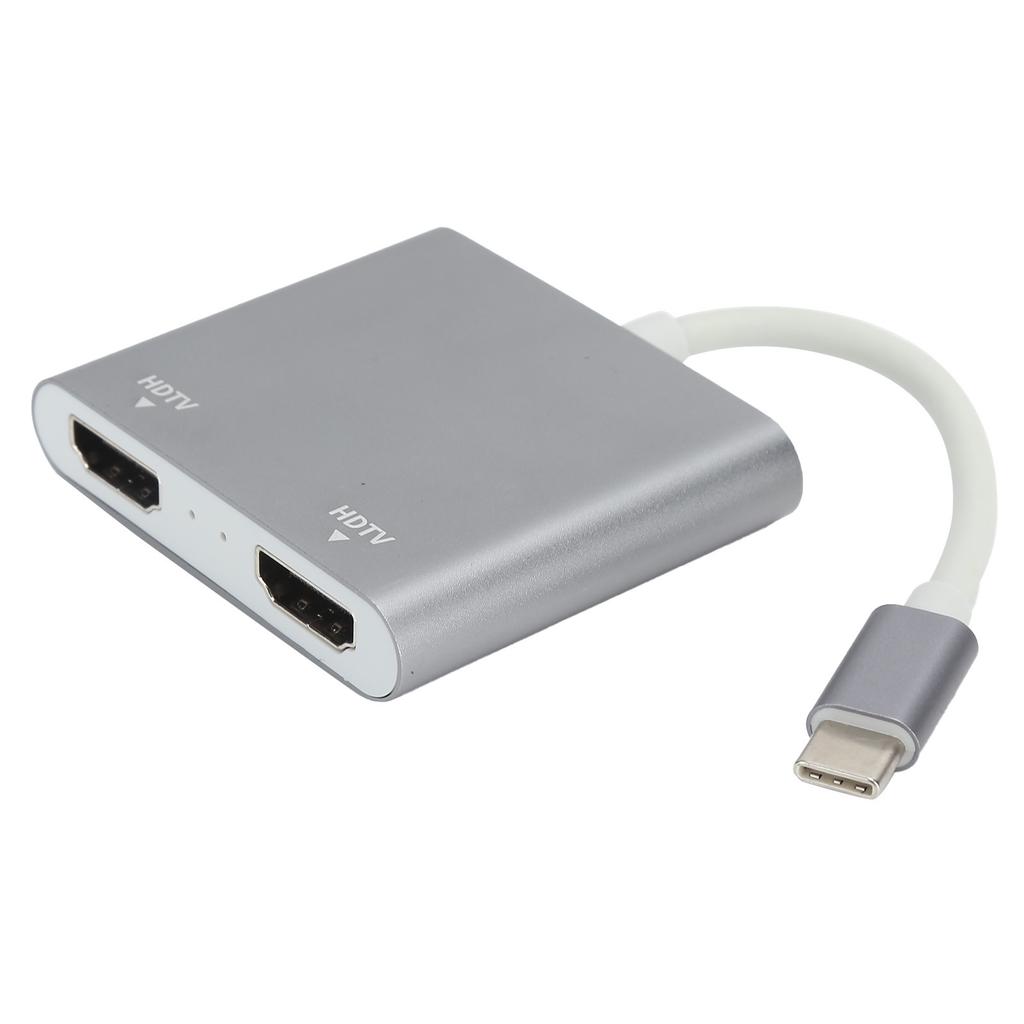 TypeC To 2 In 1 HD Multimedia Interface Adapter Video Converter for MacbookPro 2015 2016 2017 2018