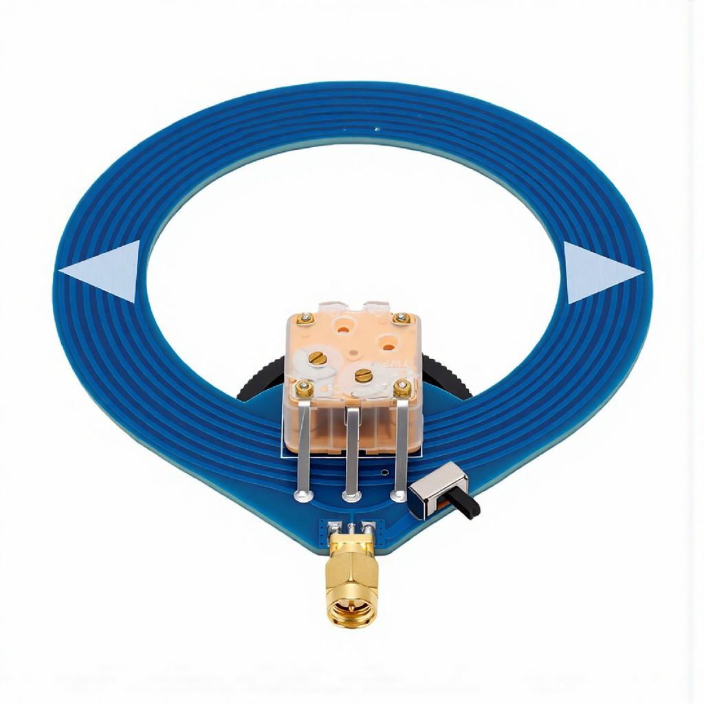 Donut SW Antennae Shortwave Mini Loop PCB Module 4MHz 24MHz Small Portable Narrowband Resonant Blue