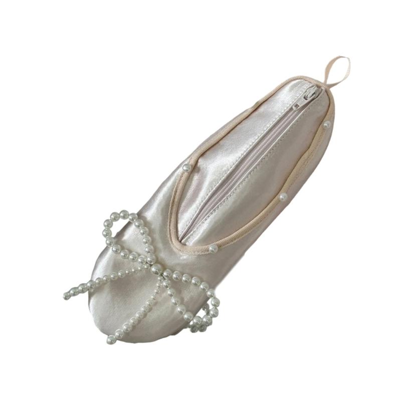 

Элегантные Органайзеры для Макияжа в Балетном Стиле Большой Вместимости Сатиновый Косметический Кейс, Украшенный Звездами, Для Девочек Подарки