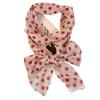 French Retro Polka Dot Lace Silk Scarf - Stylish, Versatile, Striped, Lightweight Ribbon for Spring/Summer