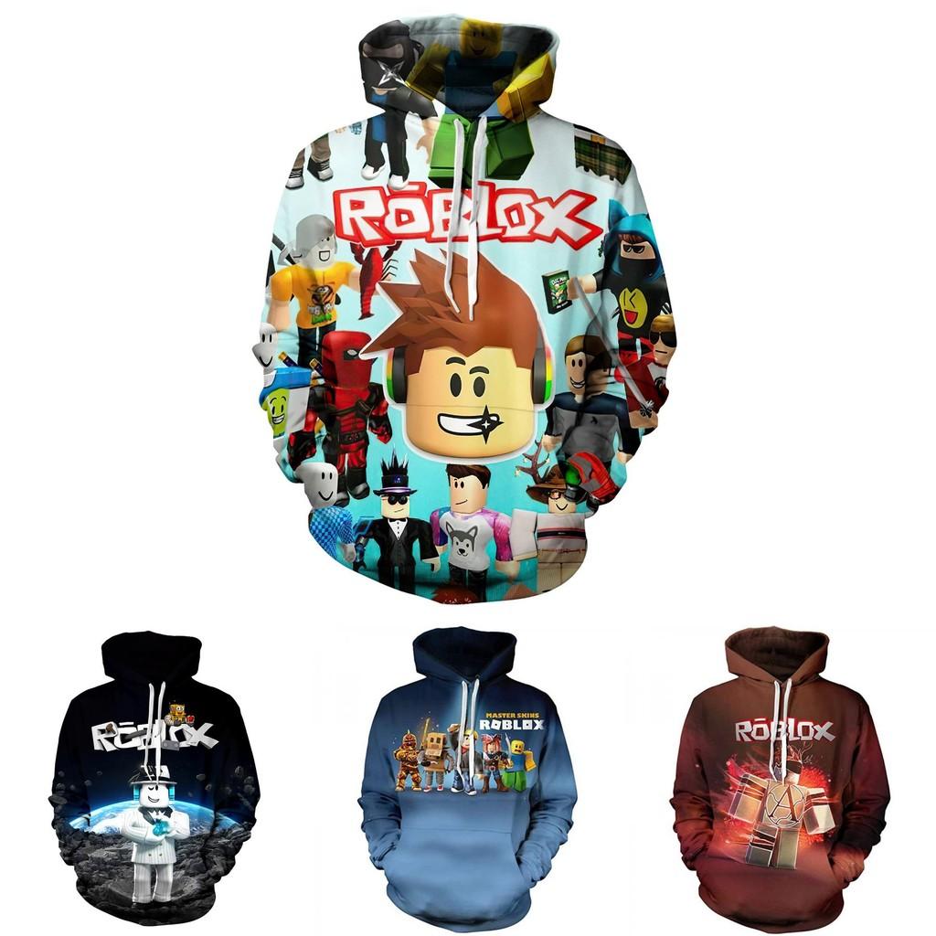 Trendiges Roblox Kapuzenpullover für Jugendliche mit Digitaldruck für stylische Kinder in verschiedenen Farben