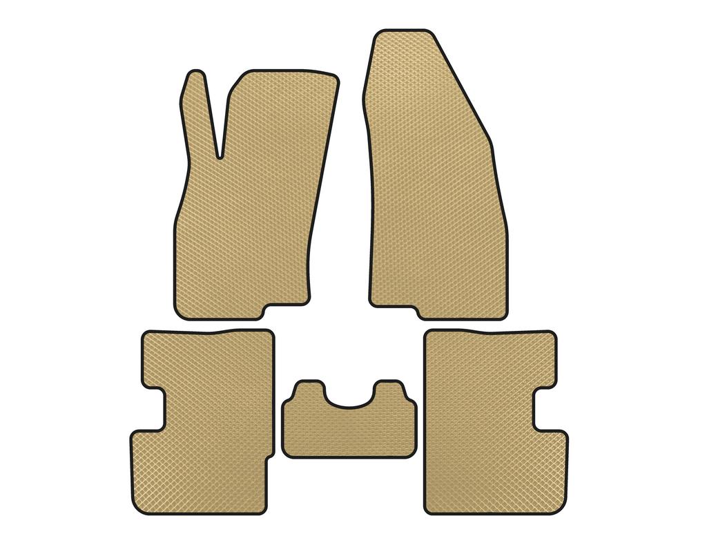 Коврики EVA (2011-2018, HB, 3-х дверный, Бежевый) для Fiat Punto Grande/EVO