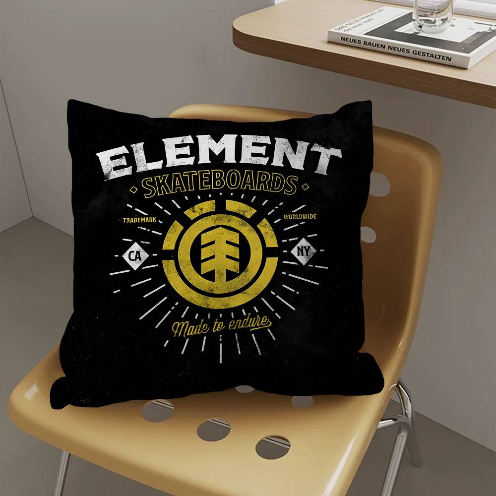 Skateboard Brand E-Element S-Skateboards Personalized Pillow Dust Cover Bedroom Kids Party Decoration Pillowcase Children Gift