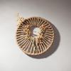 Rattan Woven Round Wall Decor for Living Room Background Wall Macrame Hanging 
