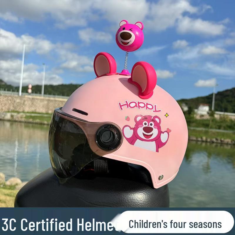 3C Standard Kids' Electric Vehicle Helmet: Lightweight, Cute, Sun-Protective for Boys & Girls
