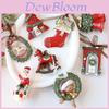 Christmas Vintage Resin Tree Ornaments With Bell Decorations For Holiday Decor