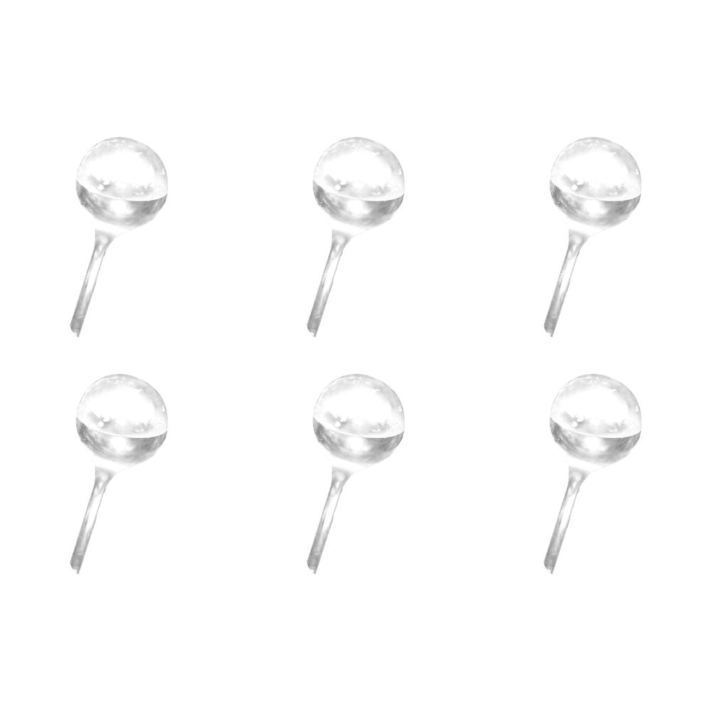 

6UK PVC Plant Waterer Transparent Ball Shape Drip Irrigation for Indoor (white)