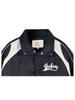Gubin Color Block Pattern Baseball Jacket - Navy